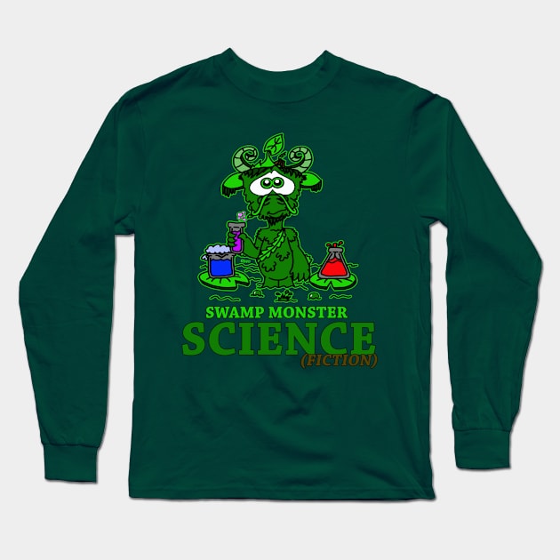 Swamp Monster Science Long Sleeve T-Shirt by BogusPunkin Studios 